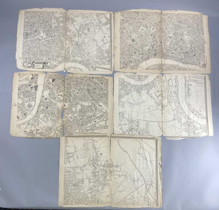 Edward Weller Engraved London Maps 5 Sheets (1 of 14)