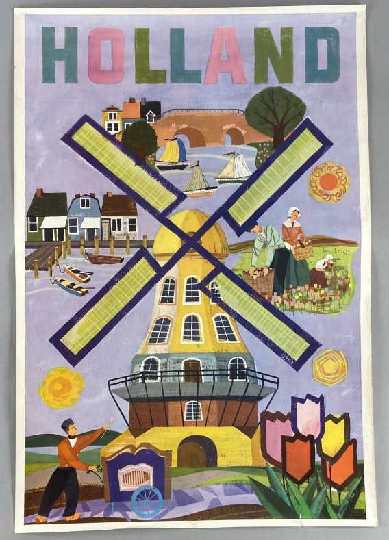 1950's Holland Travel Tourism Poster (1 of 7)
