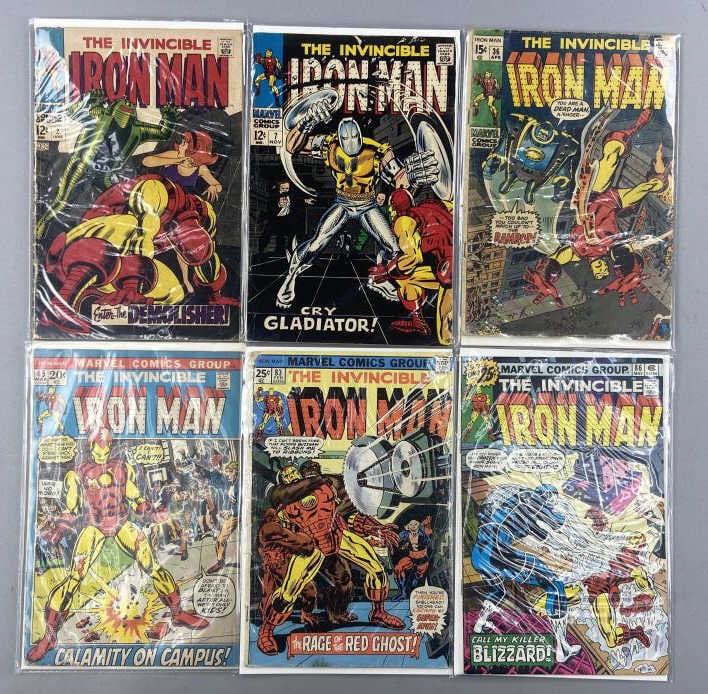 Iron Man Comics 2, 7, 36, 45, 83, 86 (1 of 19)