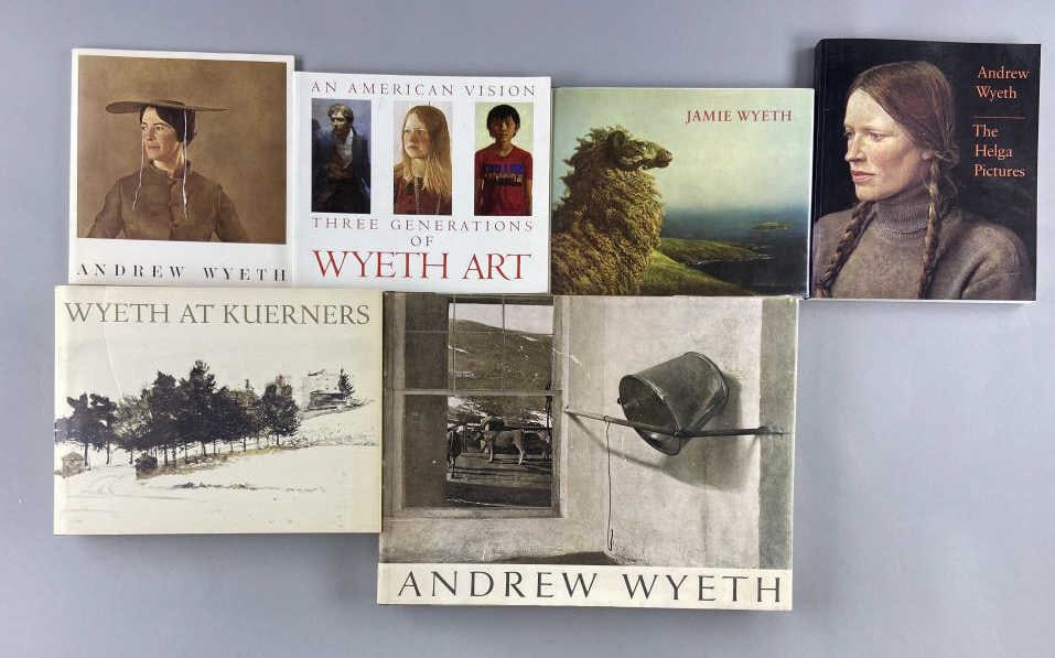 Andrew & Jamie Wyeth Art Books Set of Six (1 of 18)