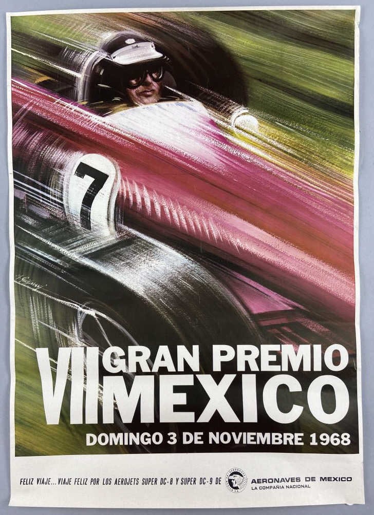 November 1968 Gran Premio VII Racing Poster (1 of 7)