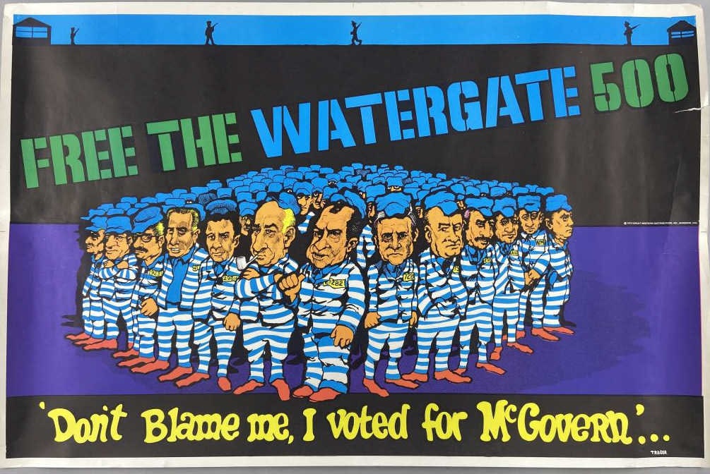 Free the Watergate 500 Political Poster 1973 (1 of 7)