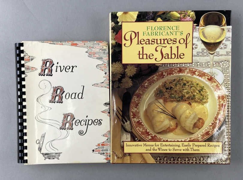 Cookbooks River Recipes & Pleasures of the Table: River Road Recipes the The Junior League of Baton Rouge, Louisiana, eighth printing, August 1964. Florence Fabricant's Pleasures of the Table, Galahad Books, 1989. SHIPPING: In-House Shipping availble