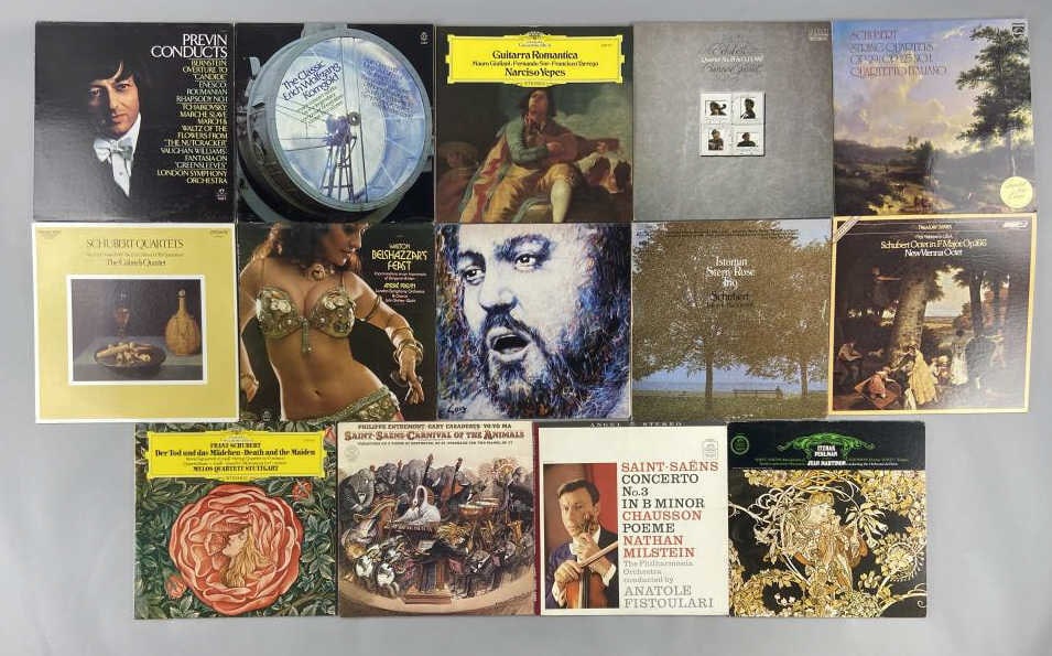 14 Albums Saint-Saenz, Schubert, Previn (1 of 11)