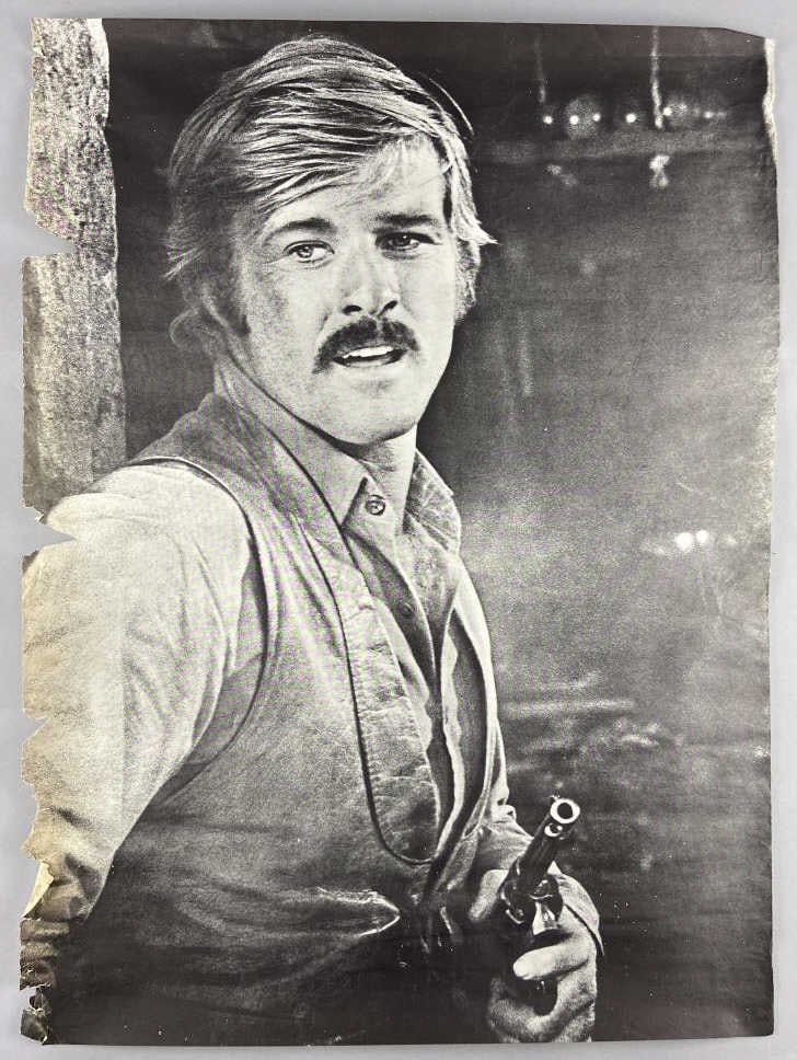 Black & White Robert Redford Butch Cassidy Poster (1 of 7)