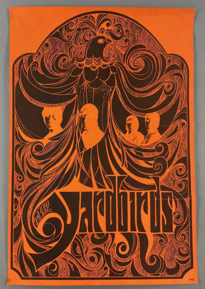 Yardbirds 1967 Black Light Poster (1 of 6)
