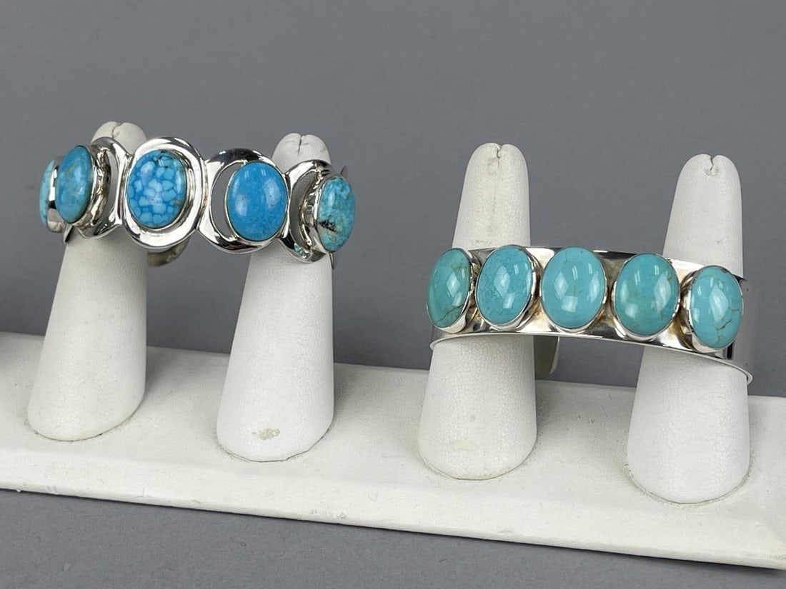 Mine Finds Jay King Silver Turquoise Cuff Bracelet (1 of 5)