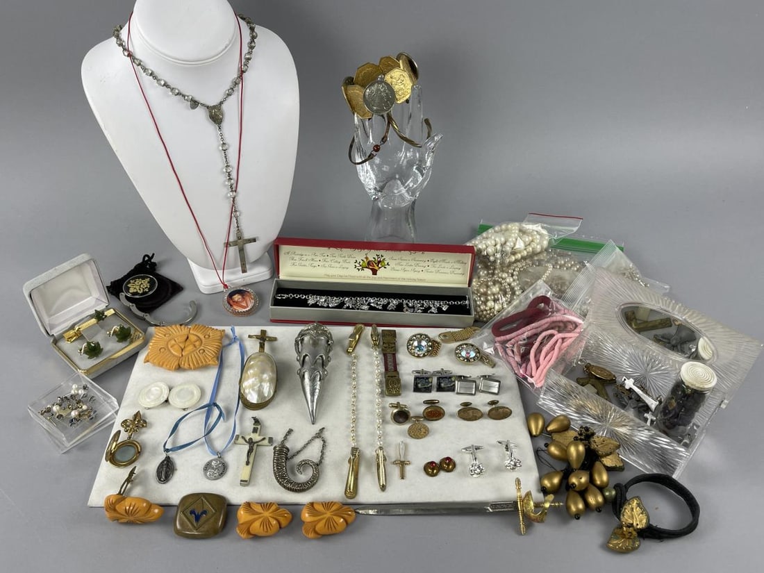 Costume Bracelets, Cuff Links, Odds and Ends (1 of 4)