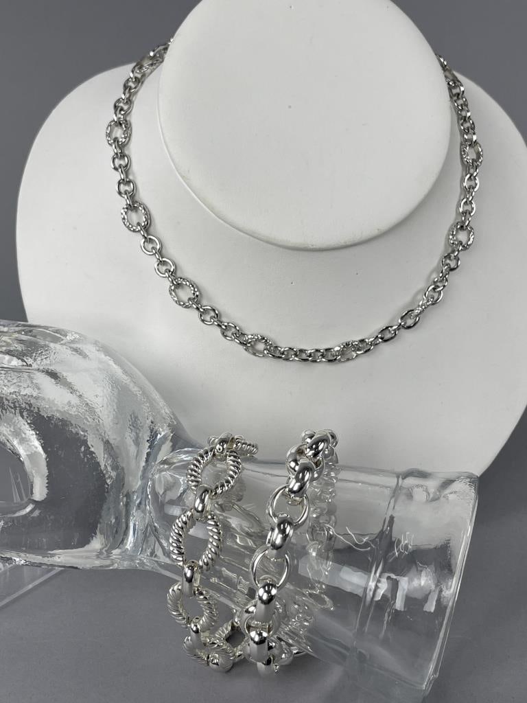 2 Sterling Silver Bracelets & Tacori Necklace (1 of 5)
