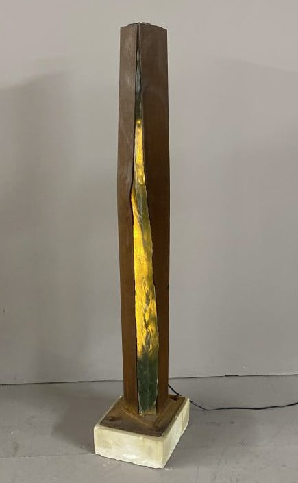 Albert Young Steel and Glass Tower Sculpture (1 of 8)