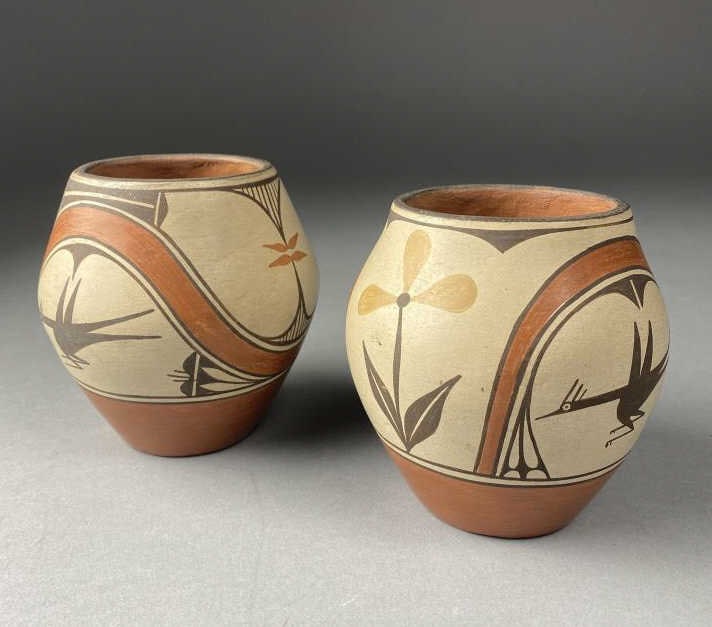 2 Native American Pueblo Polychrome Jars (1 of 5)
