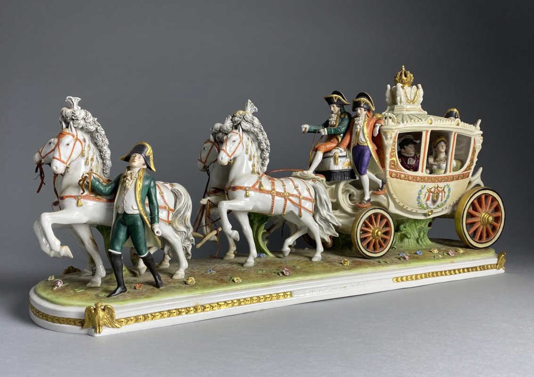 Scheibe-Alsbach Porcelain Carriage Group Napoleon (1 of 11)