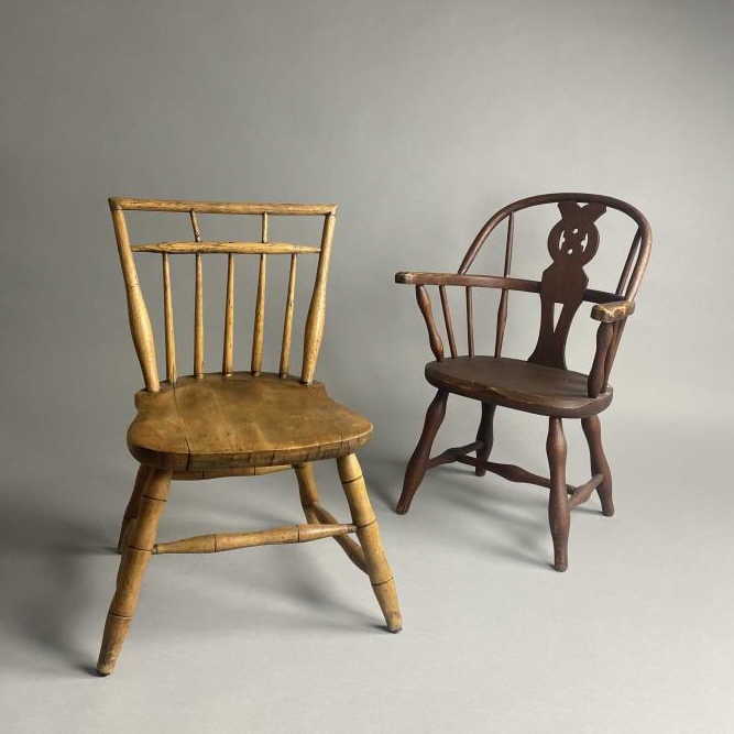 Two Children's Miniature Windsor Chairs (1 of 14)