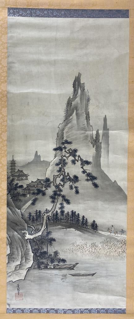 Chinese Ink Scroll Landscape Painting (1 of 4)