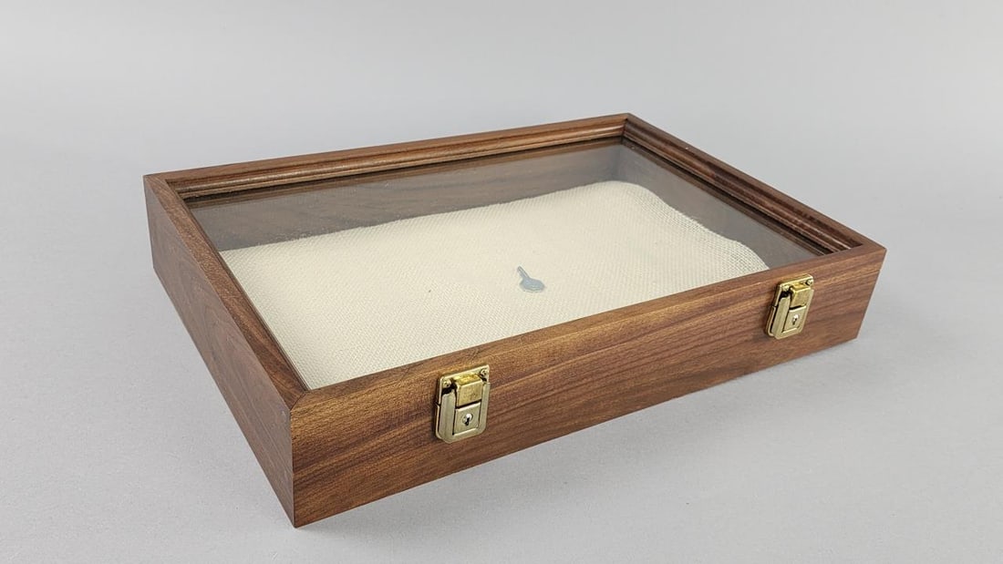 Wood & Glass Display Case w/ Key (1 of 3)