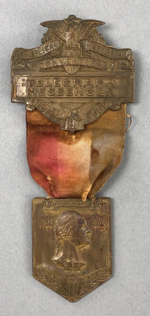 1932 Republican National Convention Badge (1 of 5)