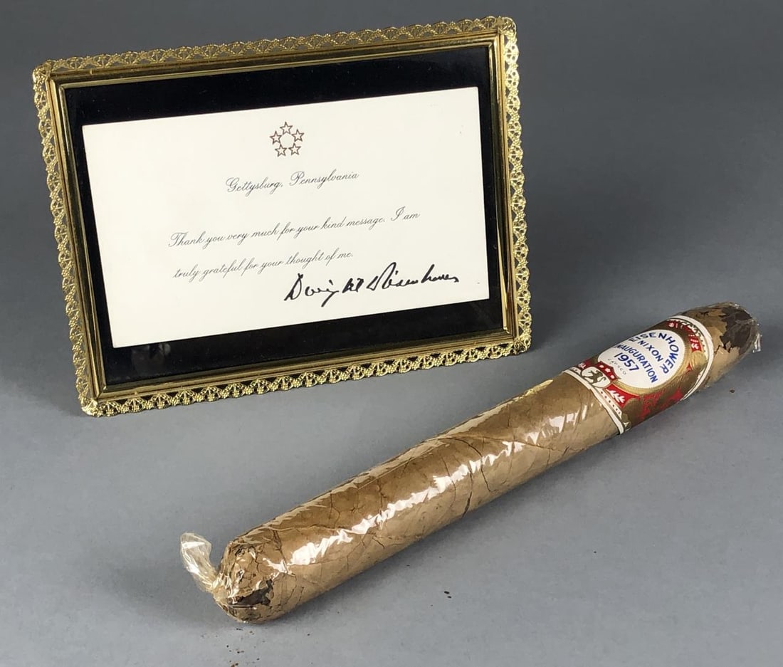Framed Thank You From Eisenhower / Cigar Sealed (1 of 6)