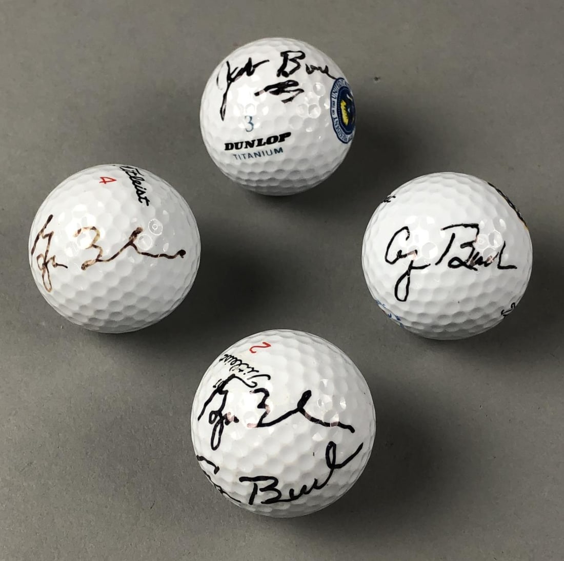Golf Balls Signed By The Bush Men (1 of 13)