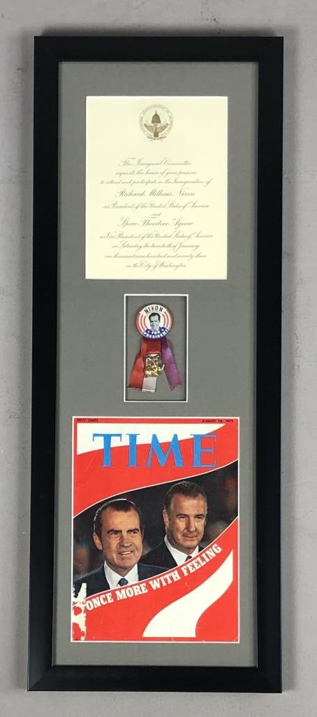 Richard Nixon Inaugural Invite/Button (1 of 4)