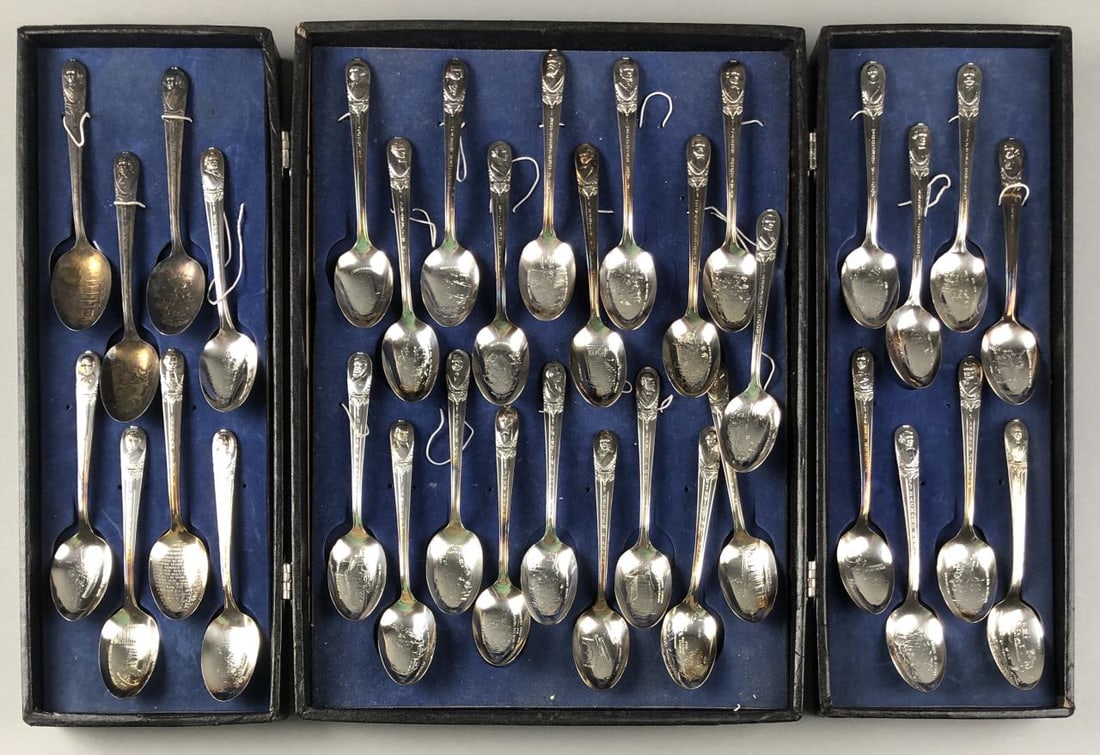 Vintage Silver Plated Presidential Spoons (1 of 16)