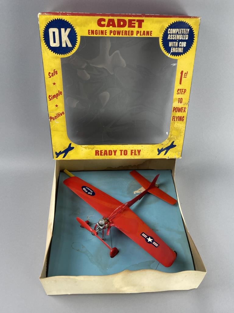 Herkimer Tool OK Cadet Engine Powered Plane w/ Box (1 of 5)