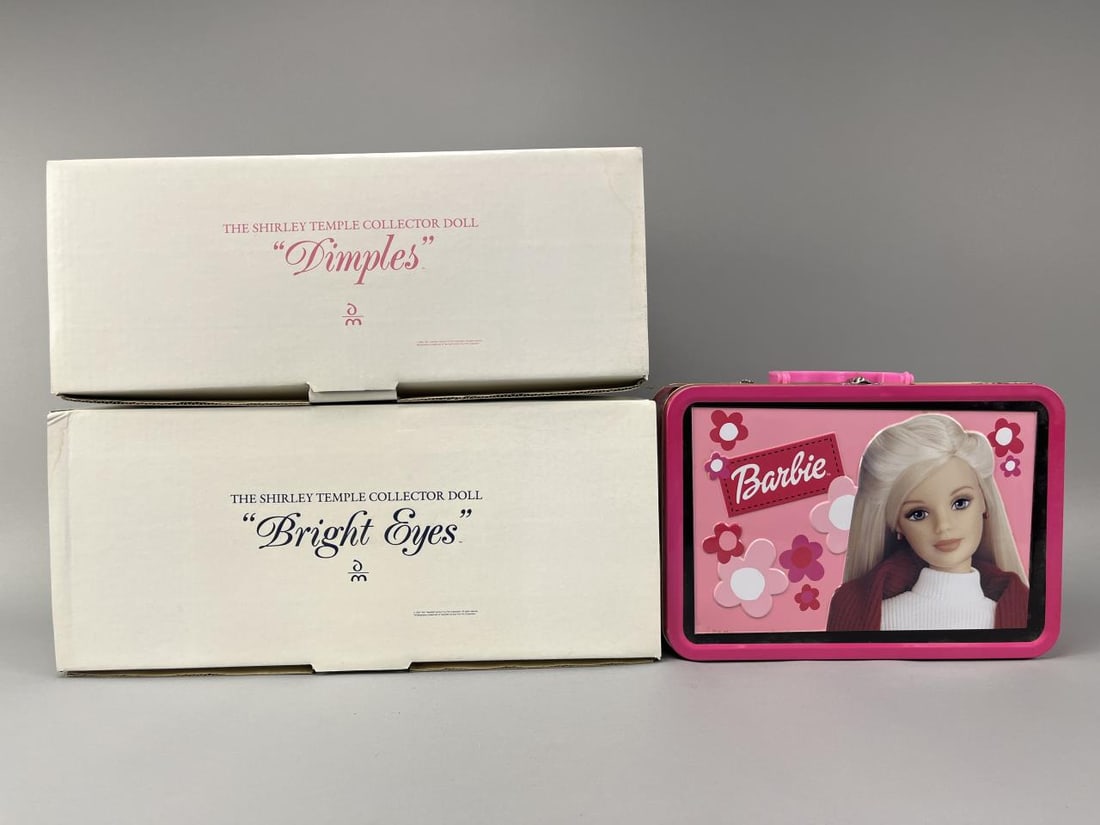 Danbury Mint Shirley Temple Dolls, Barbie Tin Case (1 of 4)
