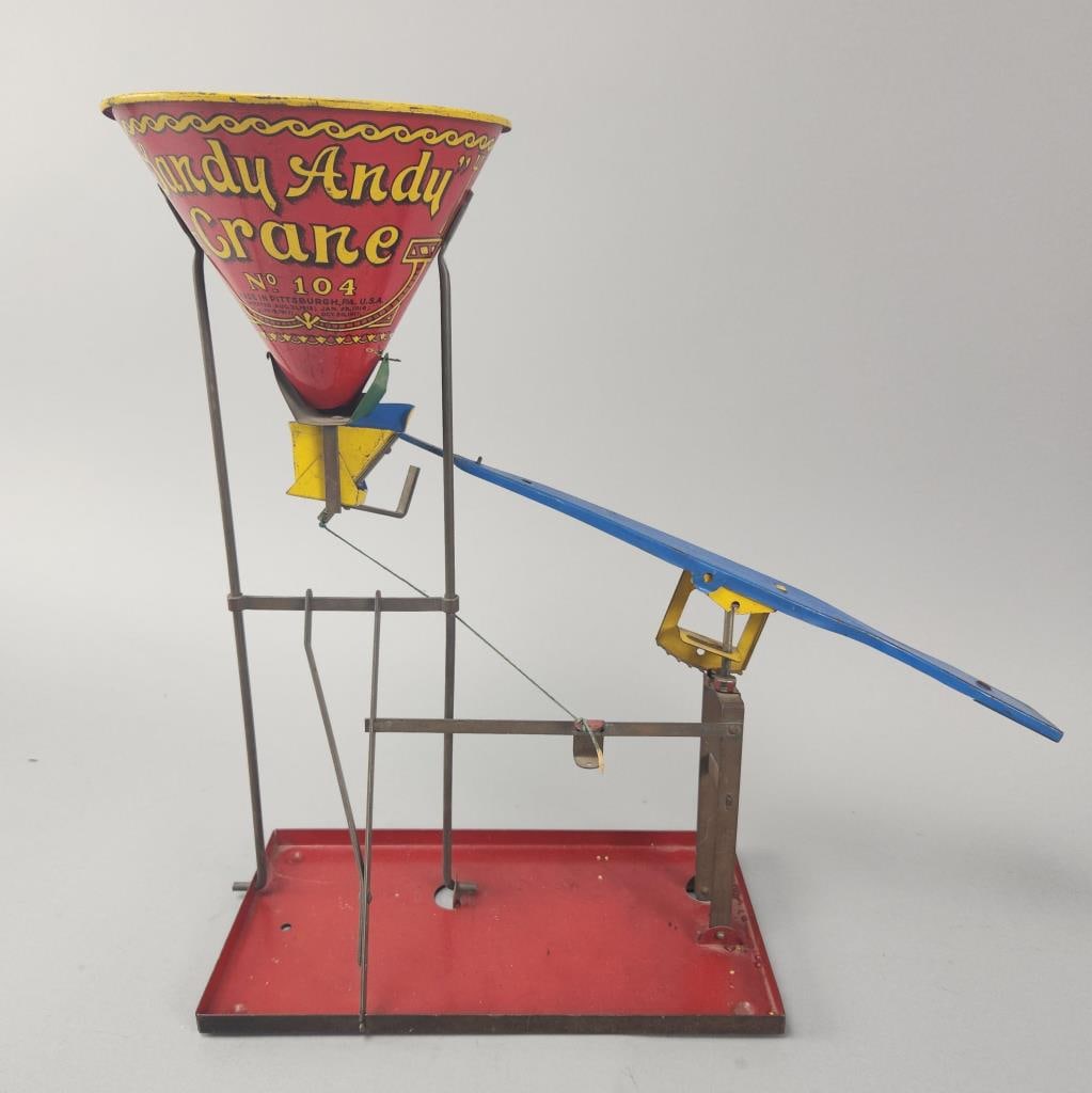 Tin Litho Sandy Andy Crane No. 104 (1 of 8)