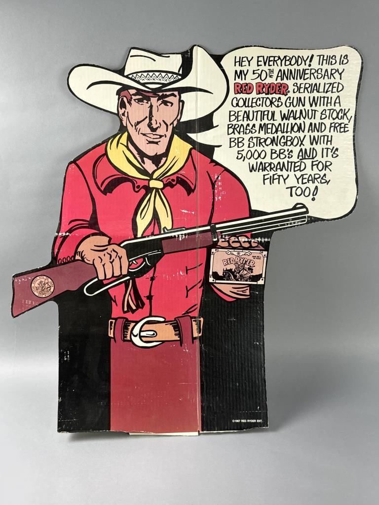 50th Anniversary Red Ryder Advertising Cardboard Display (1 of 4)