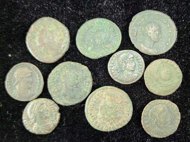10 pcs. Ancient Roman Coins (1 of 2)