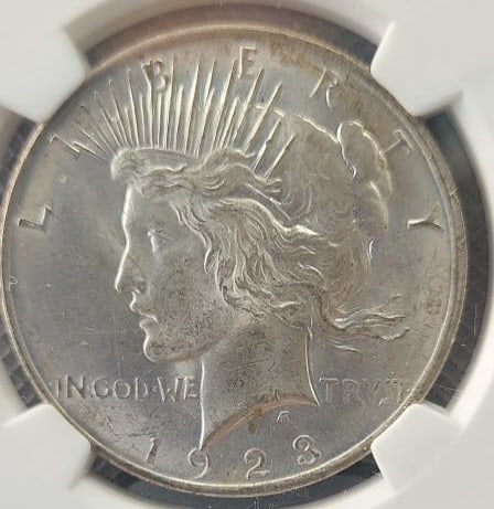 1923 US Peace Silver Dollar: NGC-BU