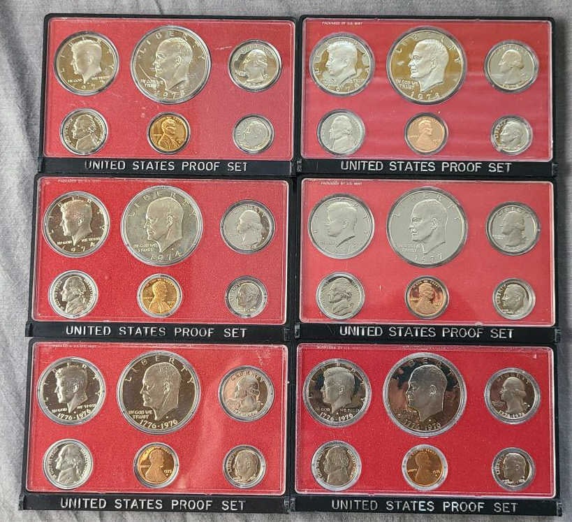 (6) US Proof Sets (1 of 4)