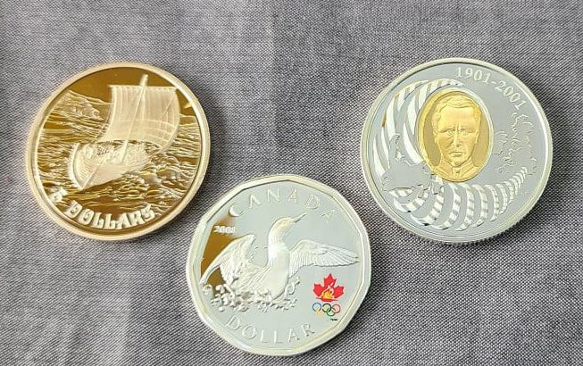 3 pcs. Canadian Silver Proof Coins (1 of 5)