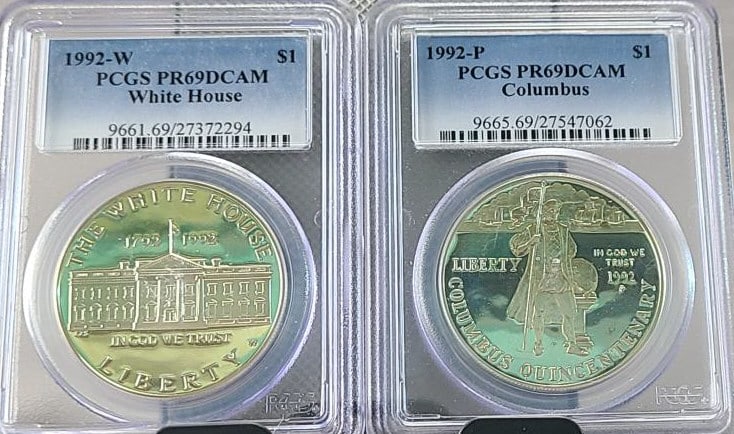 3 pcs. Commemorative Silver Dollars (1 of 4)