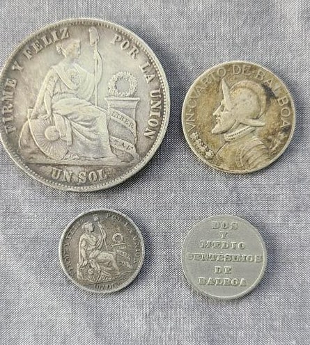 4 pcs Latin American Coins (1 of 4)