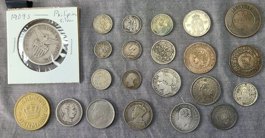 22pcs. World Wide Coins Including: (1 of 7)
