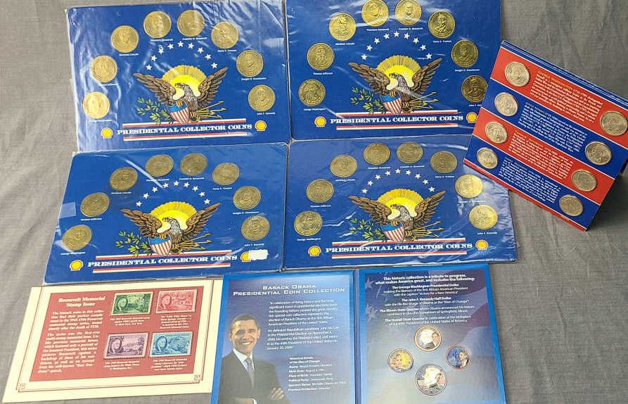 7 pcs. 2007 US Mint P&D Presidential Dollar w/8 cn (1 of 9)