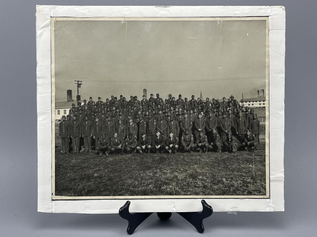 WWII Red Ball Express African-American Unit: Photograph of a World War II, "Red Ball Express," African-American US solider unit, which was responsible for operating a truck convoy system to supply the Allied forces that were moving through Europ