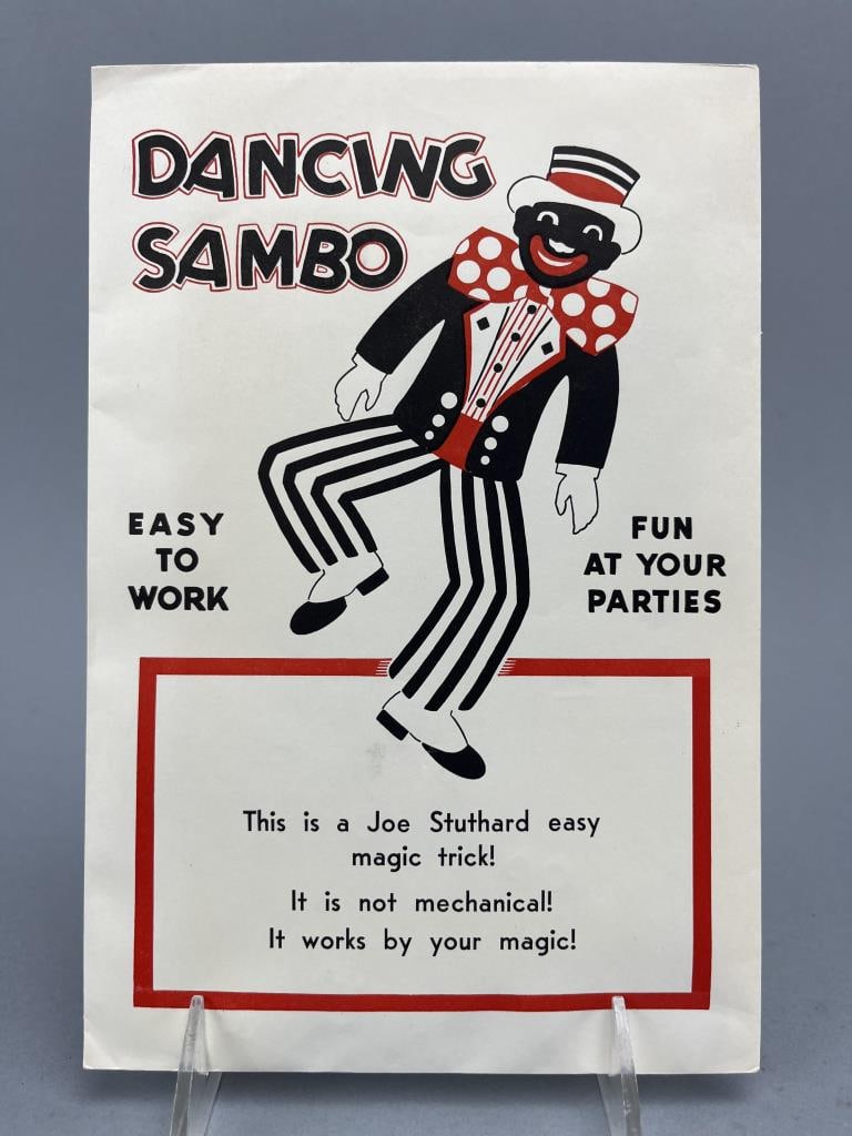 Vintage Black Americana Dancing Sambo: Vintage Black Face Collectible Dancing Sambo in original envelope - unused - measures 6" x 9" (envelope).
