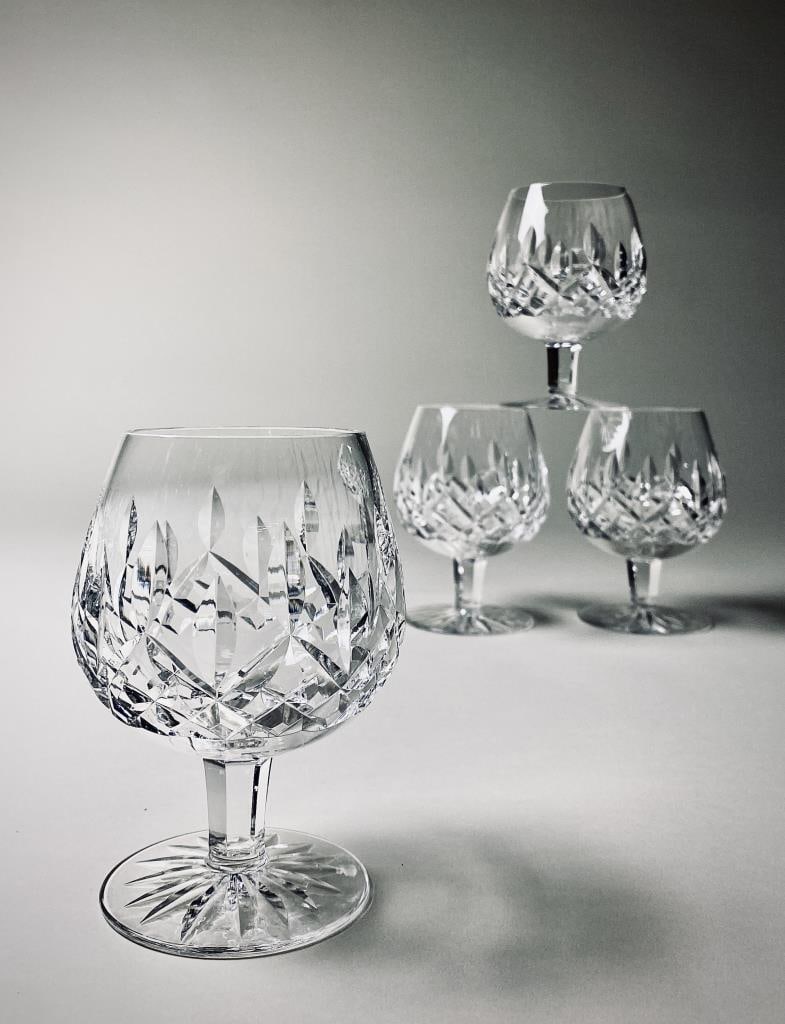 4 Waterford Lismore Irish Crystal Brandy Glasses (1 of 3)