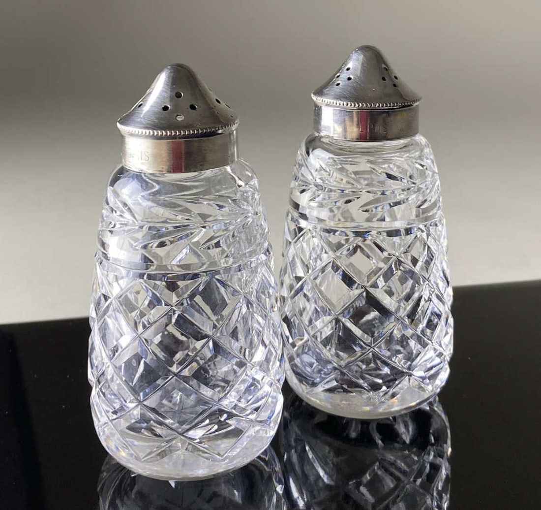 Waterford Glandore Irish Crystal Salt & Pepper set (1 of 4)