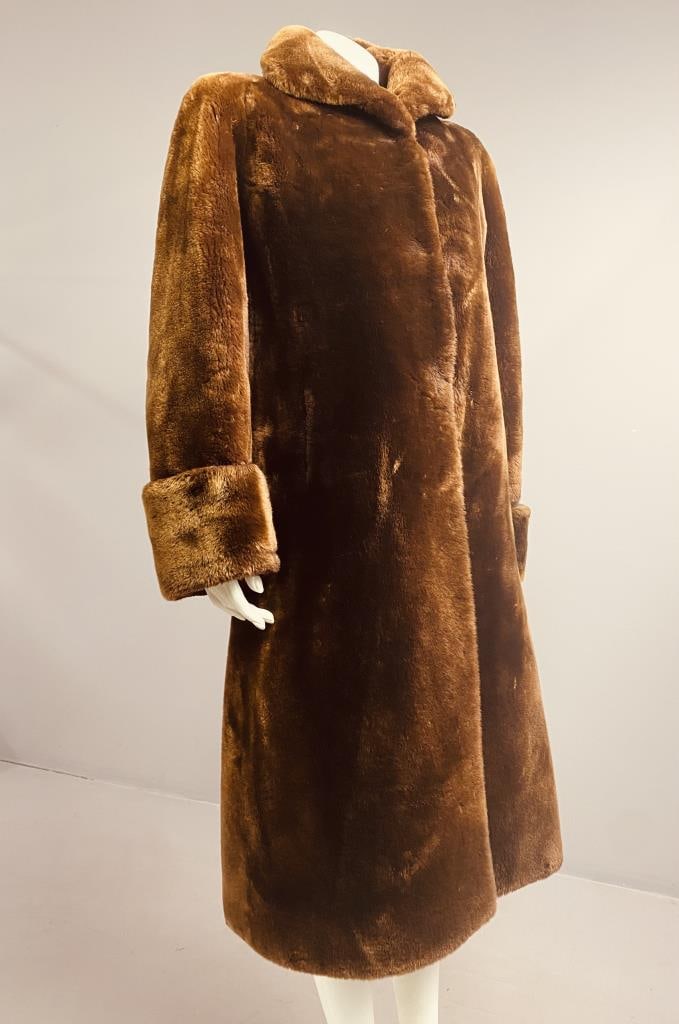 1940s Long Lined Mouton Coat (1 of 6)