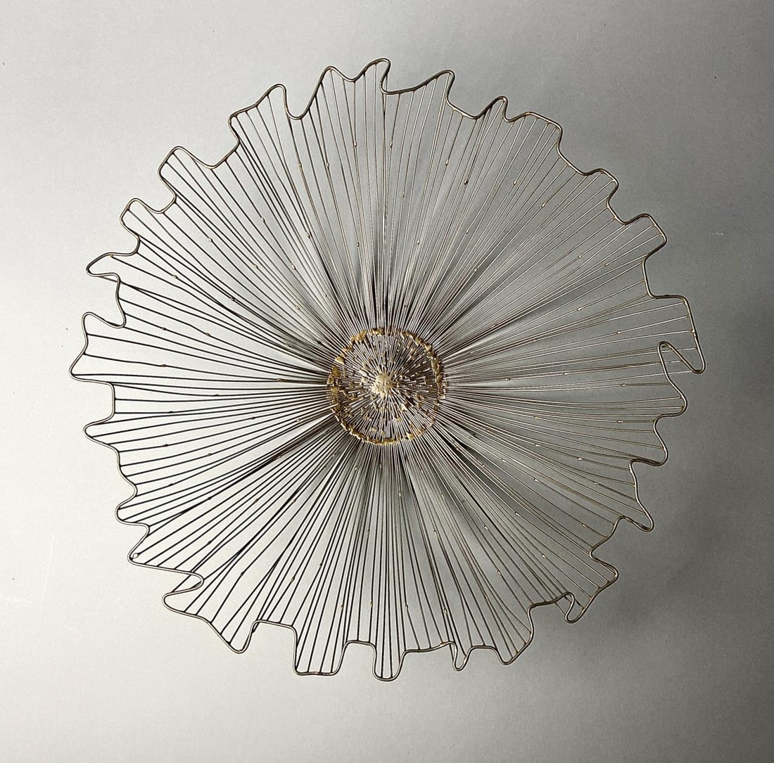 Contemporary Brutalist Wire Centerpiece Bowl (1 of 4)