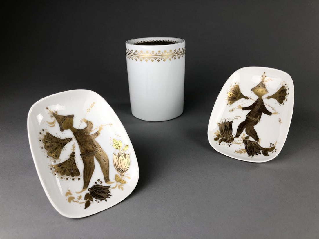 3 Pcs. Rosenthal Quatre Couleurs Chinoiserie 1960s (1 of 12)