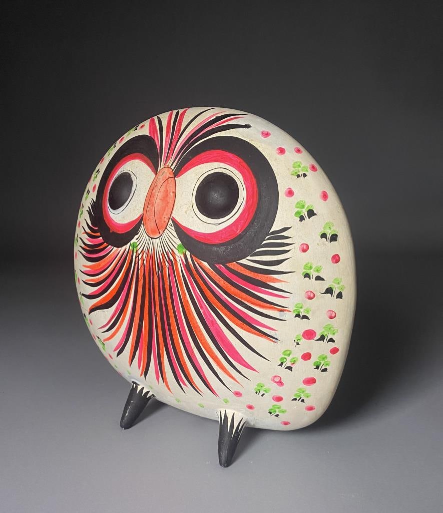 Midcentury Tonala Pottery Folk Art Owl Mexico (1 of 6)