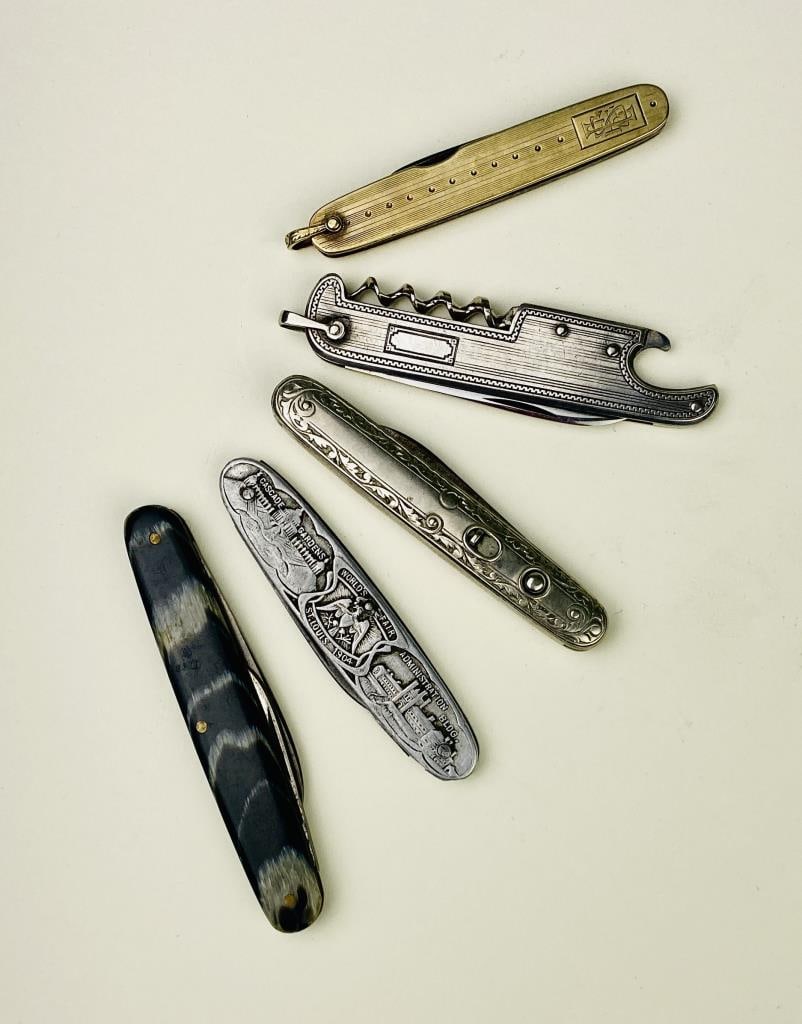 Five Early 20th Century Pocket Pen Knives (1 of 4)