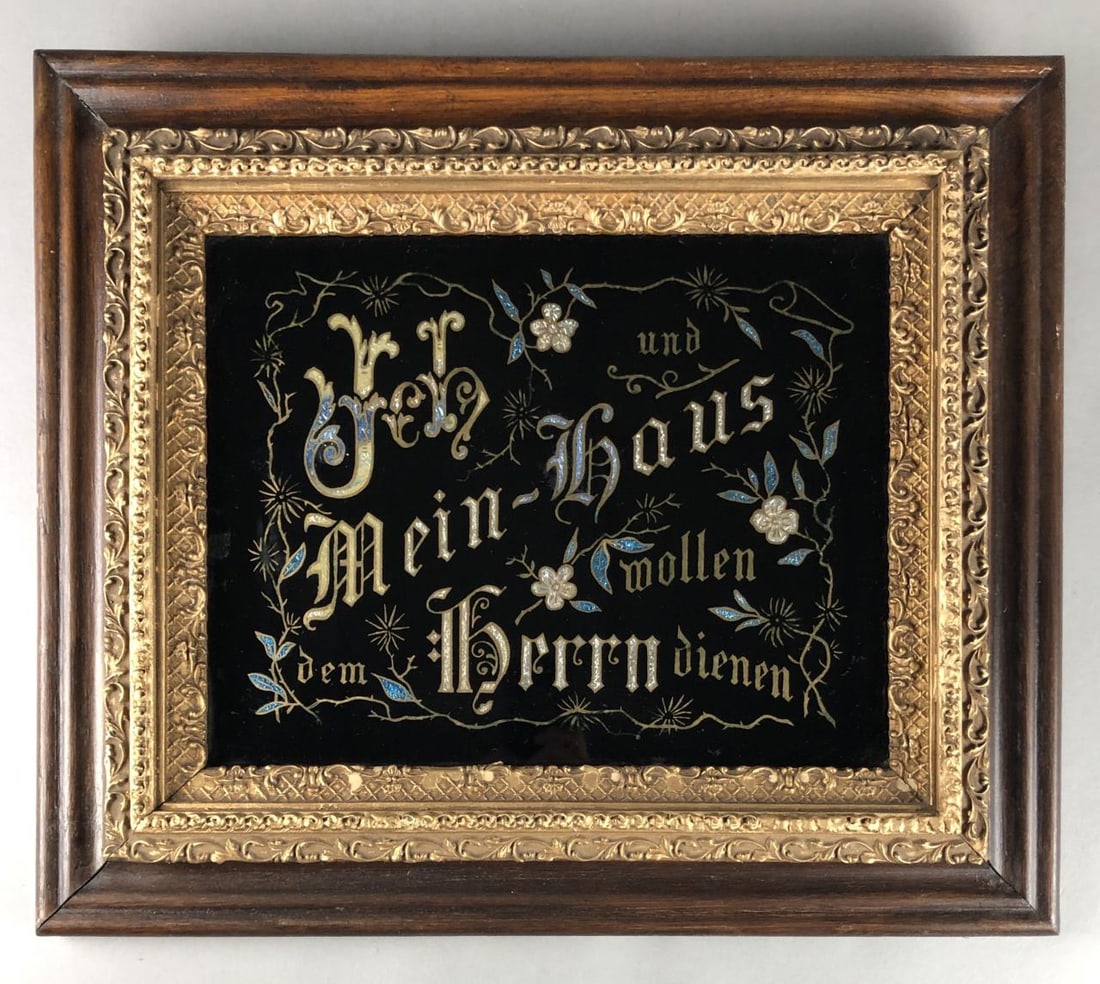 Victorian Foil Eglomise Floral Picture (1 of 7)