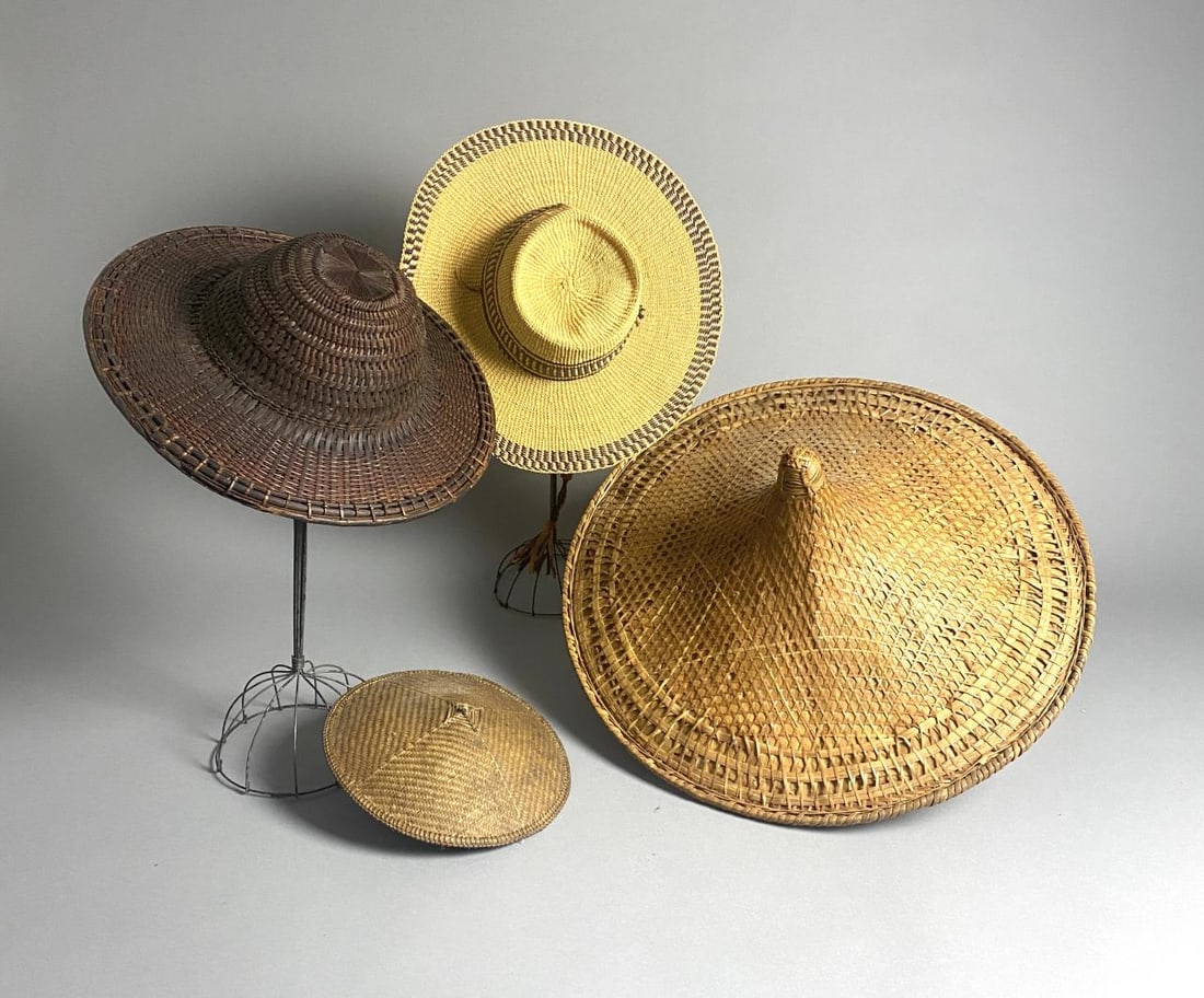 4 Vintage and Antique Straw Hats (1 of 10)