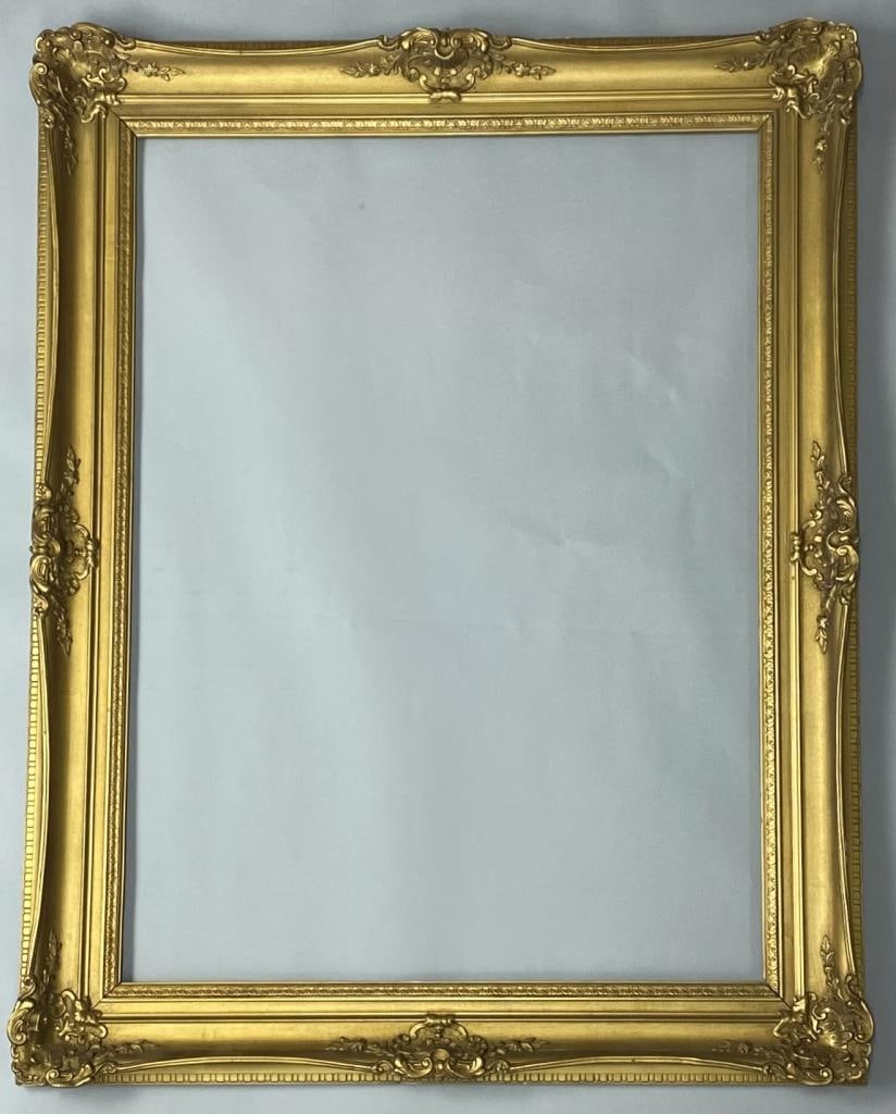 Rococo Style Gilt Gesso Frame 46" x 36" (1 of 10)
