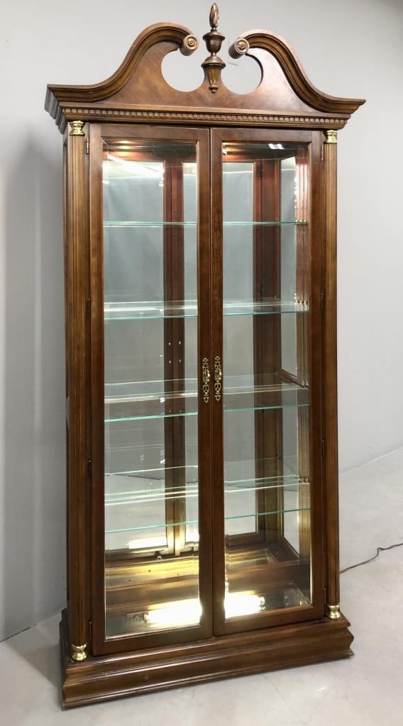 Pulaski Double Door Beveled Glass Curio Cabinet (1 of 7)