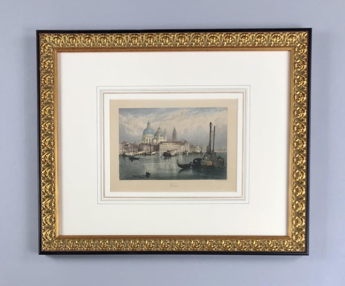 19th C. Hand Colored Engraving of Venice (1 of 10)